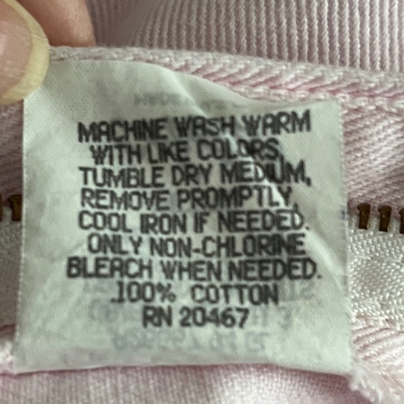Chic Pale Pink Denim Jeans. Made in USA - Picture 10 of 11